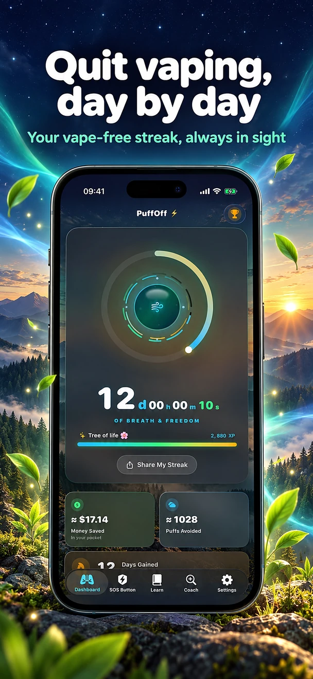 App Store visual for PuffOff · 1