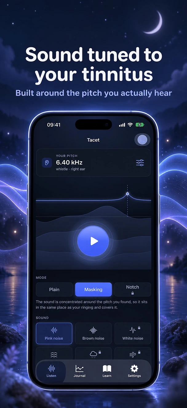 App Store visual for Tacet · 1
